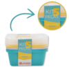 Kit 5 Potes Multiusos Organizadores com Tampa 750ml - Image 2